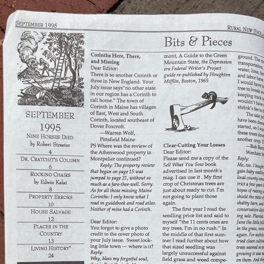 1995 Rural New England Magazine Homesteading Yankee Living History Newsletter - Picture 2 of 10